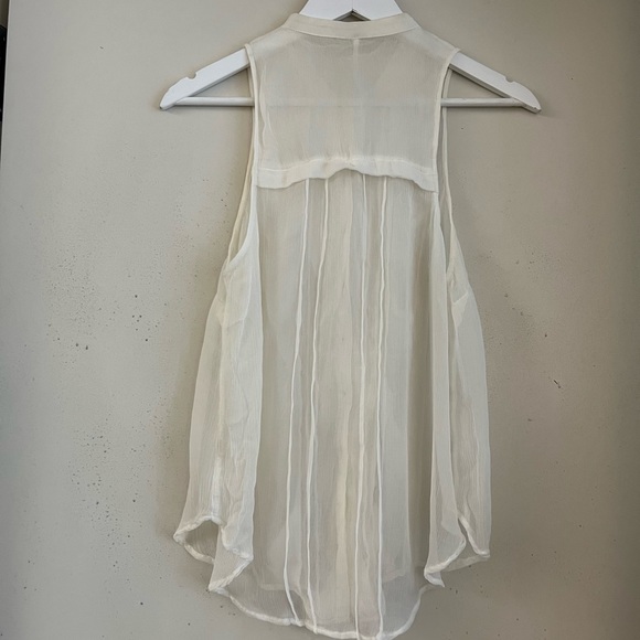 Free People Sleeveless Chiffon Ruffle Tank - Picture 3 of 3